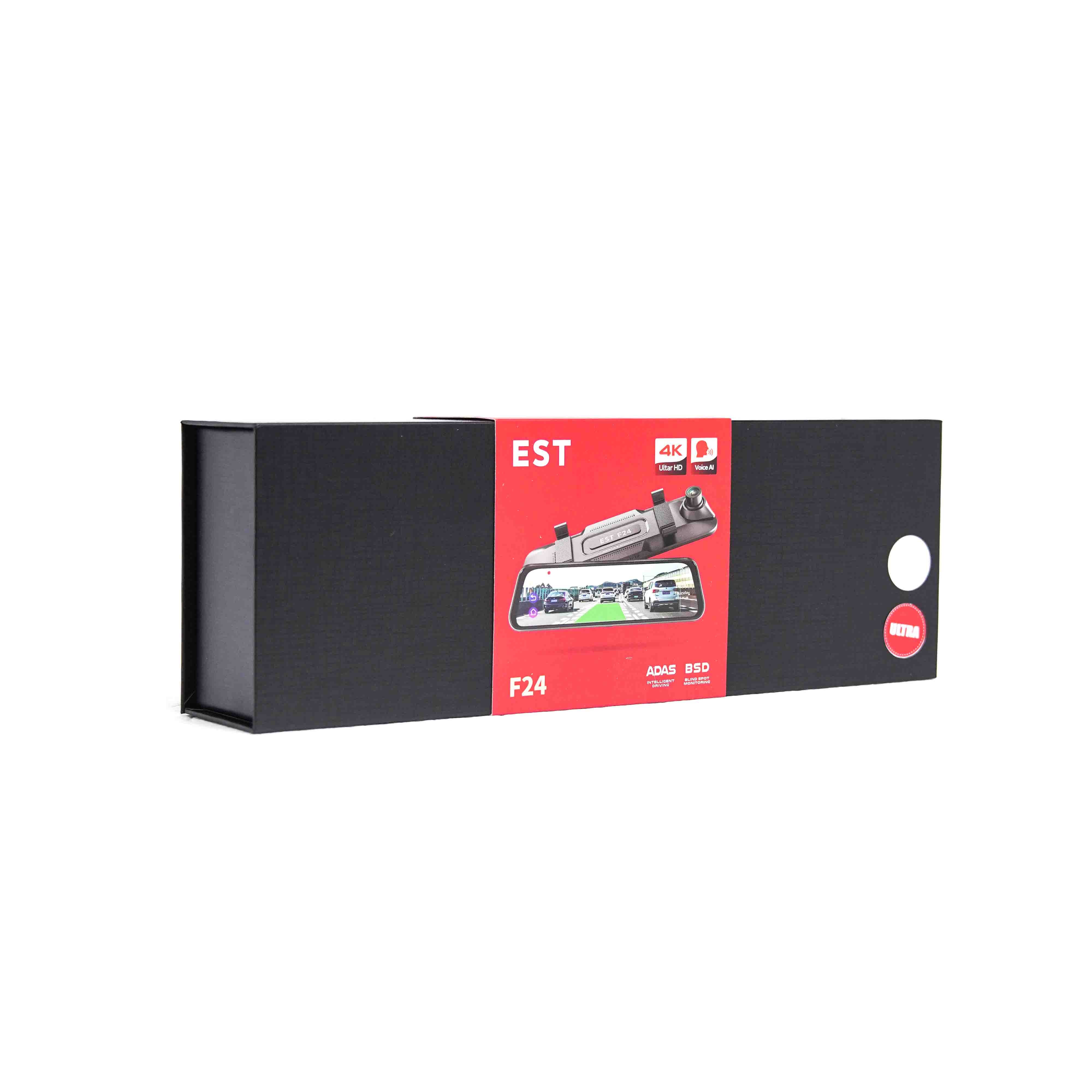 F24 Ultra Voice – 10" 4K Dual Lens Dash Cam (Voice Control + BSD + ADAS)