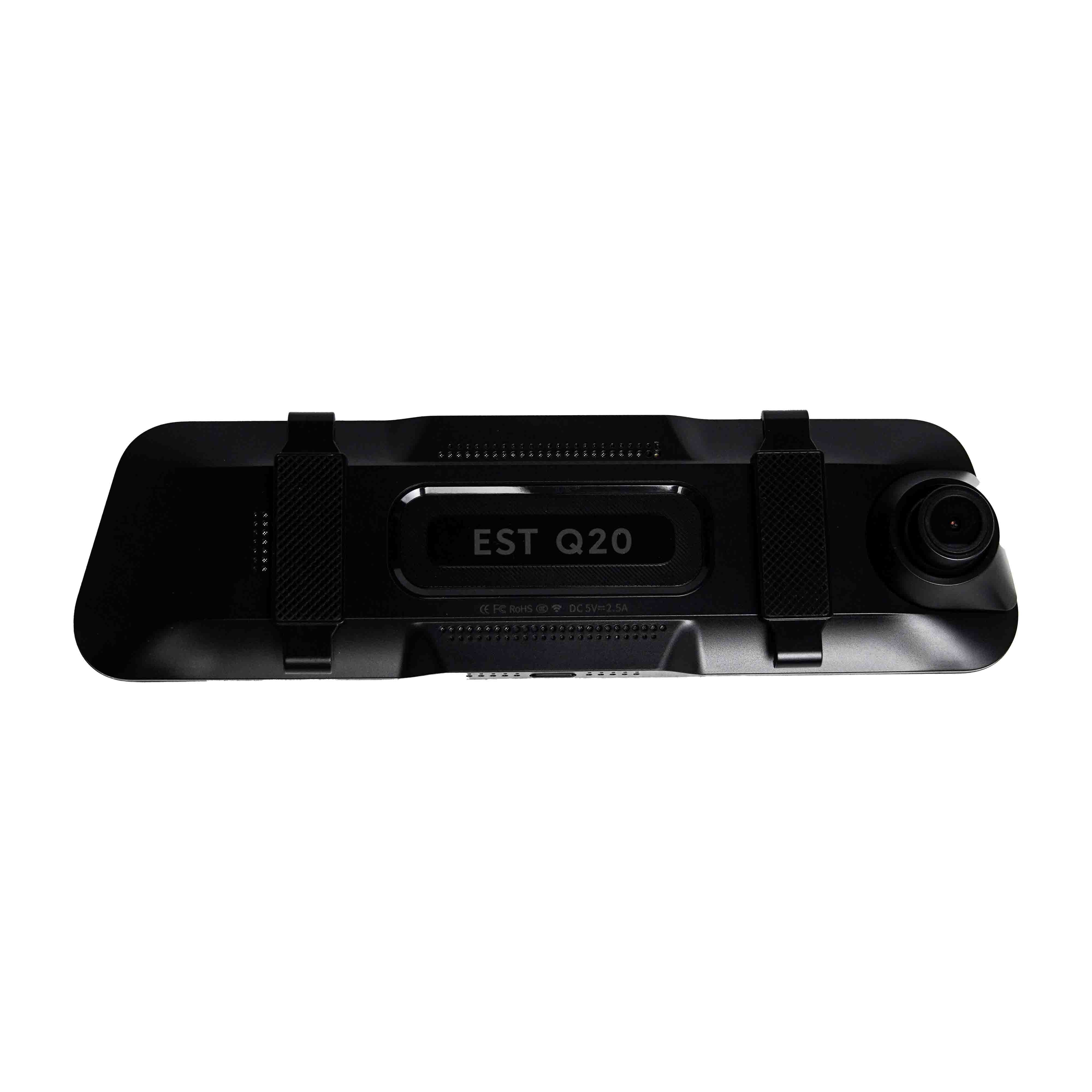 Q20 Ultra – 9.66" Triple Camera Streaming Mirror (1080P + WiFi + Night Vision)