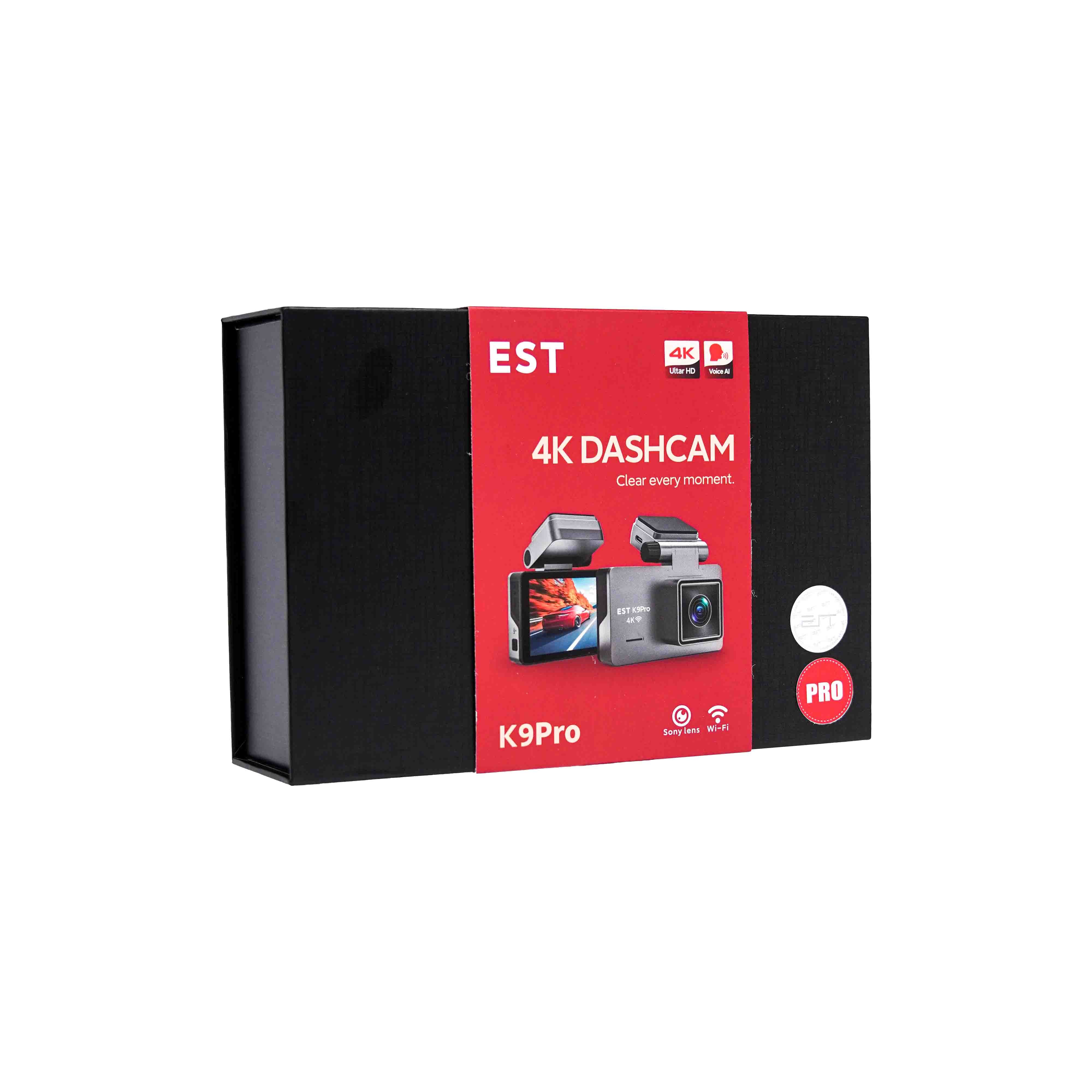 K9 Pro – 3” 4K Dual Lens Dash Cam (WiFi + Super Night Vision)